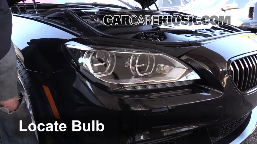 2014 BMW 650i xDrive Gran Coupe 4.4L V8 Turbo Lights Highbeam (replace bulb)
